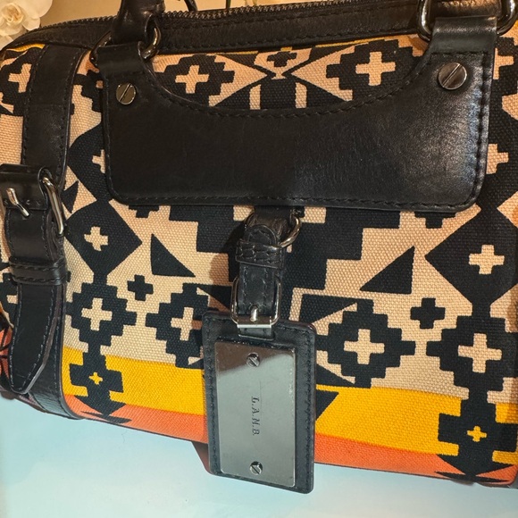 MEMORIAL DAY SALE! 🧡 L.A.M.B. Colville Satchel Southwest Style Designer Handbag - Picture 3 of 12